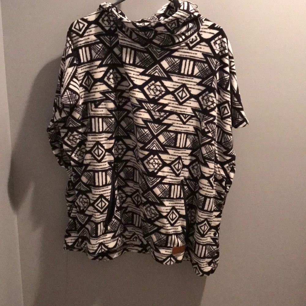 Fleece poncho